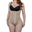 Cinta Modeladora Pós-Cirúrgica com Alças - Média Compressão e Ajuste Triplo com Colchetes