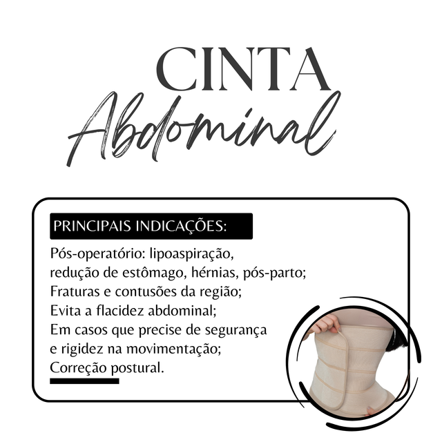 Cinta Abdominal Pós Cirúrgica Lipo Bariátrica Mimodele
