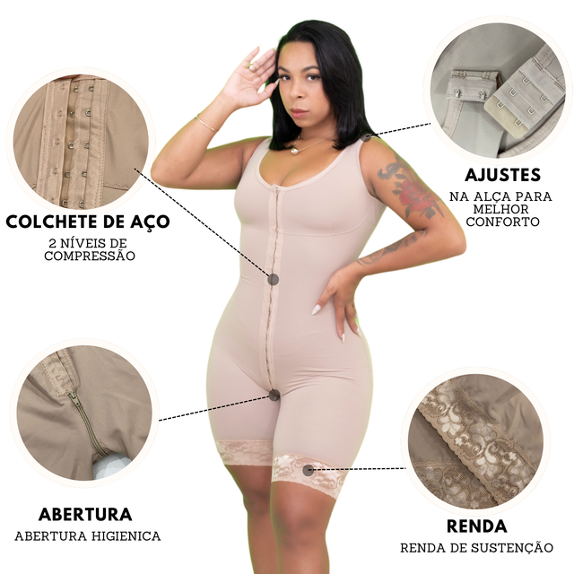 Cinta  Macacão Modeladora Alta Compressão