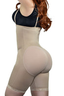 Cinta pós cirúrgica  - Bermuda alta com Alça