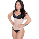 Cinta Modeladora Faixa Abdominal Efeito Levanta Busto com Alça e 28 Barbatanas