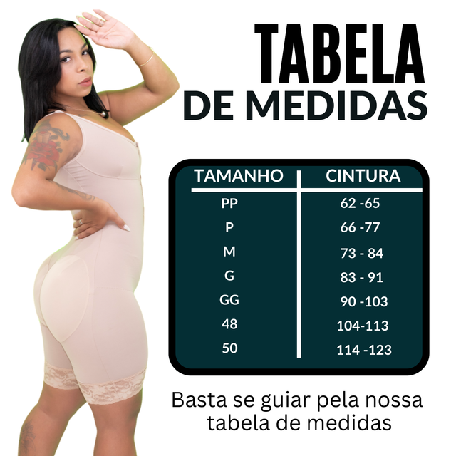 Cinta  Macacão Modeladora Alta Compressão