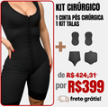 Kit Pós-Cirúrgico Mimodele – Cinta Modeladora Pós Cirúrgica + Kit Completo de Talas