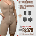 Kit Pós-Cirúrgico Mimodele – Cinta Modeladora Pós Cirúrgica + Kit Completo de Talas