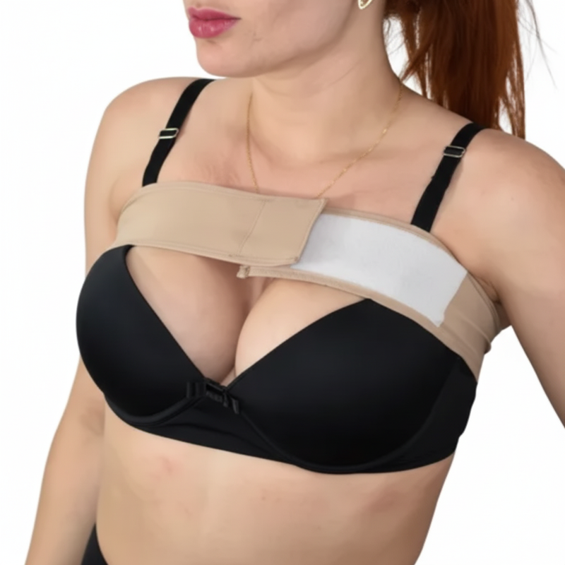 Faixa Posiciona Seios Pós Cirurgia de Silicone