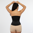 Cinta Abdominal Modeladora Mimodele – Alta Compressão Cetinete Duplo com 20 Barbatanas