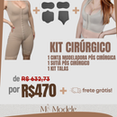 Kit Pós-Cirúrgico Completo- 1 Cinta Modeladora +1 Sutiã Pós Cirúrgico +1 kit talas