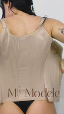 Cinta Corselet Modeladora 28 Barbatanas | Alta Compressão | Cintura Fina Imediata